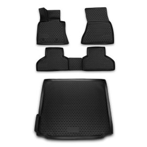 BMW X5 Floor-Trunk Mats - Omac - Black - '14-'18